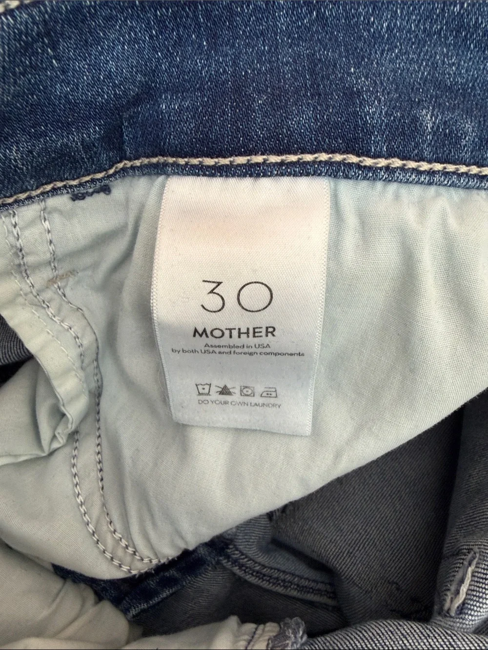 MOTHER The Hustler Ankle Fray Size 30
